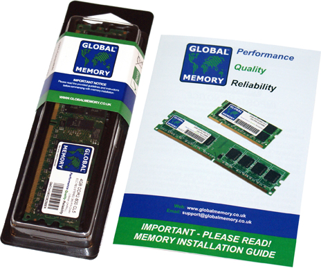 4GB DDR2 400/533/667/800MHz 240-PIN ECC REGISTERED DIMM (RDIMM) MEMORY RAM FOR SERVERS/WORKSTATIONS/MOTHERBOARDS (2 RANK CHIPKILL)